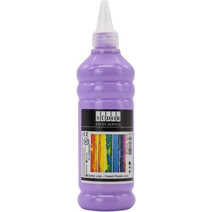 Marabu Color Big Pack 6 X 500 Ml - Peinture Acrylique Crémeuse Multicolore