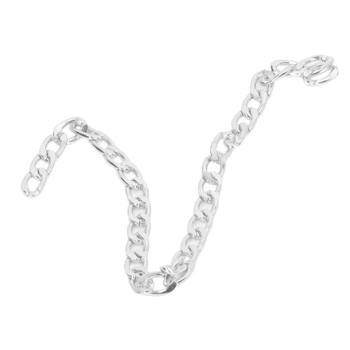 Chaîne En Aluminium Noir Non Soudée - 5 M, Maillons Ovales 7x5 Mm, Pour Fabrication De Bijoux Et Accessoires