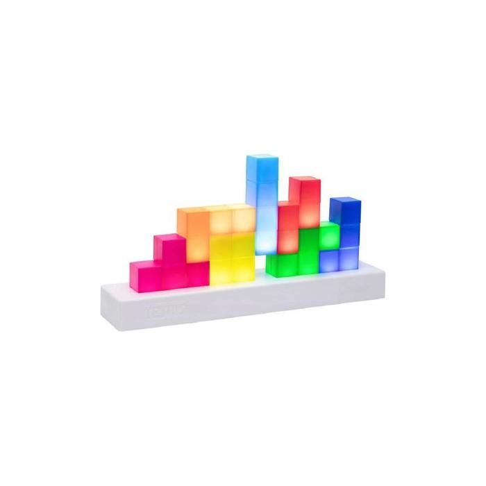 Lampe de chevet - TETRIS - Icônes - Multicolore - Plastique - 80 ampoules nécessaires