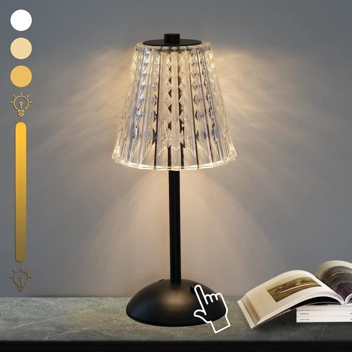 Lampe De Table Led Rechargeable À Intensité Variable Sans Fil : 3