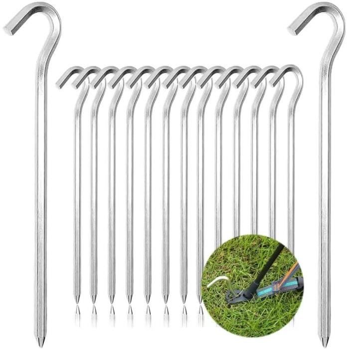 Piquet de camping Ancrages pour tentes 80 g 25 cm Sardines de fixation 20 pièces
