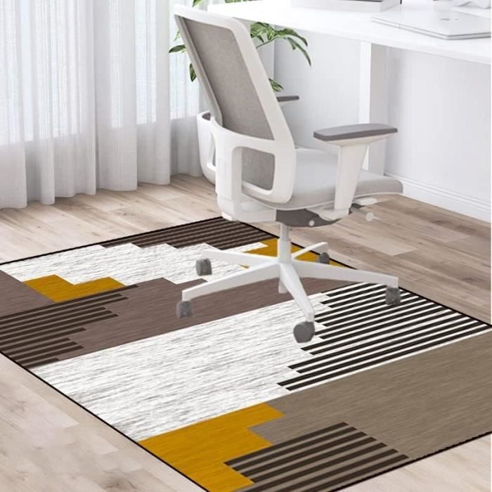 casa pura - Tapis Protège-sol Transparent en Vinyle 100% Recyclé - Protection de Bureau pour Chaises à Roulettes - Lino 75x120 cm