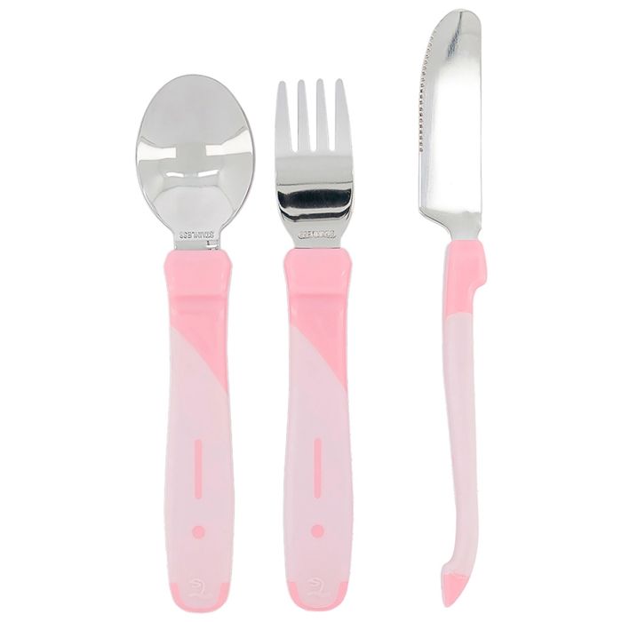 Twistshake Set De Couverts Pour Bebe En Acier Inoxydable Manches En Plastique A Partir De 12 Mois Pastel Light Pink Rose Cdiscount Puericulture Eveil Bebe