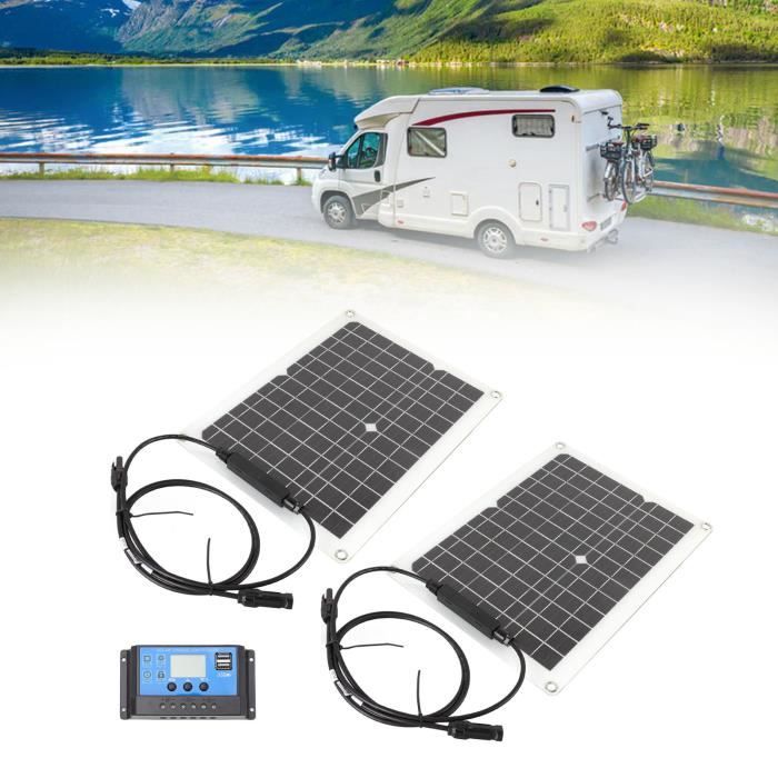 Panneau Solaire Souple 200W 18V Monocristallin Semi-Flexible pour  Camping-Car, Camper, Van, Bateaux et Autres Surfaces Inégales - Cdiscount  Bricolage