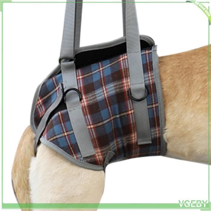 Comparer les prix de Harnais de Levage pour Chien Professionnel Ajustable Respirant Sangle d'Assistance pour Chien Âgé Plaid Bleu