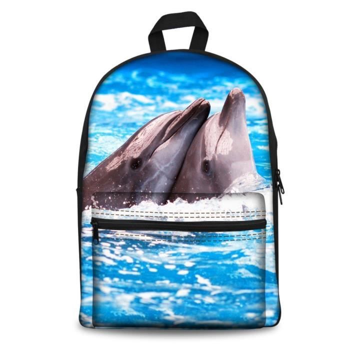 XM4436 Cartable dauphin Multicolore K C0284J Cdiscount Bagagerie Maroquinerie