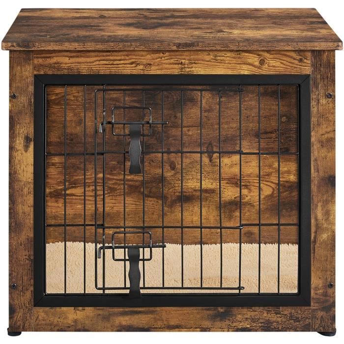 Comparer les prix de Yaheetech Cage pour Chien Intérieur Cage pour Animaux Maison pour Chien Niche en bois pour Animaux de Compagnie 69×51×61 cm