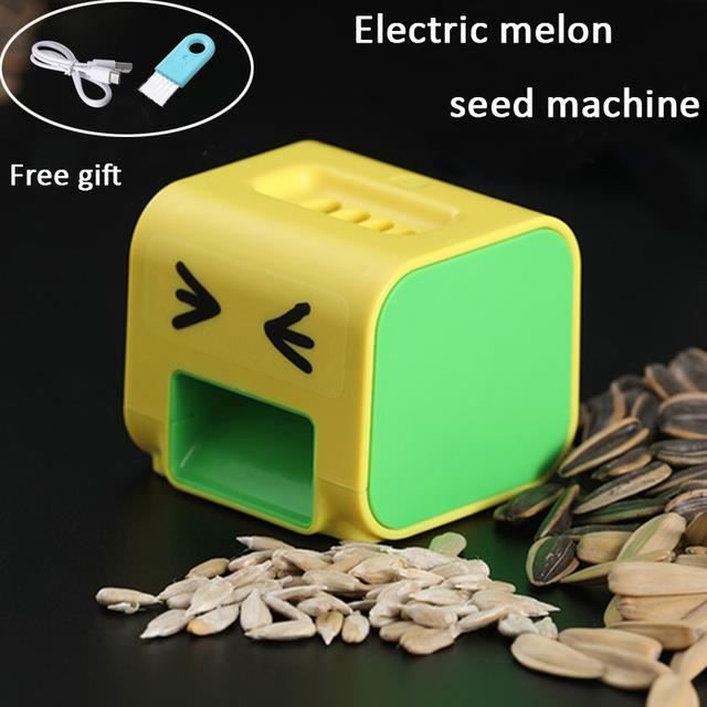 Machine à Éplucher Automatique Graines De Tournesol Et Melon - Détection Optique - Moteur Couple - Protection Dents - Rechargeable USB - 7