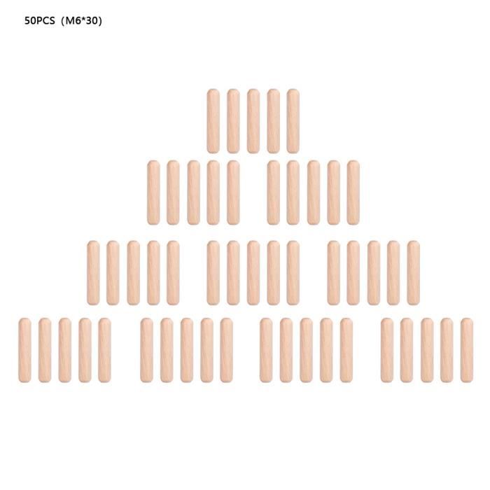 BENECREAT 50 Tige De Cheville En Bois Fendu Tiges De Cheville