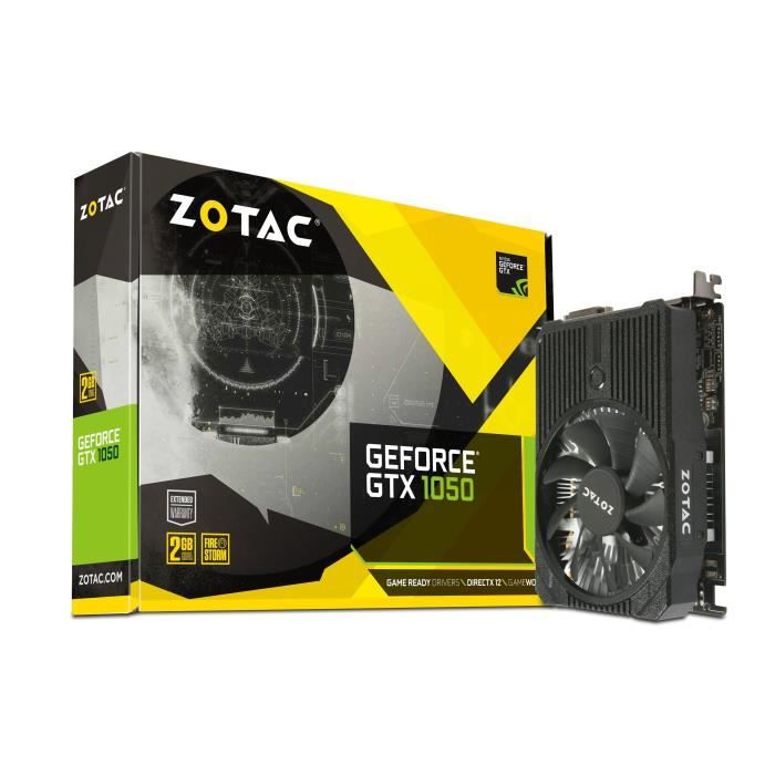 ZOTAC Carte graphique - NVIDIA - GeForce® GTX 1050 Mini - 2Go - GDDR5 - 128 bit - Zotac