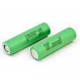 Authentic Samsung INR 18650-25R 3.6V 2500mAh Rechargeable Battery (2 pièces)-1
