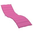 vidaXL Coussin de chaise longue rose tissu oxford 361448-1
