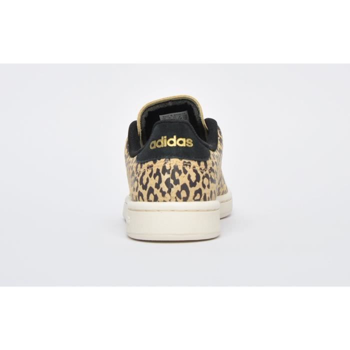 Baskets de mode ville ADIDAS Advantage Femmes Cuir Lacets Marron Marron Cdiscount Chaussures
