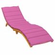 vidaXL Coussin de chaise longue rose tissu oxford 361448-2