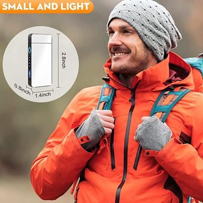 Briquet à arc électrique rechargeable sans flamme avec port