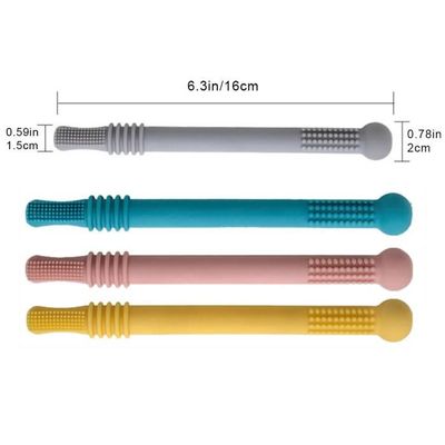 Jouet Bebe 6 Mois Ecbj Anneaux De Dentition, Jouet De Dentition Pour Bébé, Anneau De Dentitio Chewy Tube, Tubes Télécommande Jouet Bébé