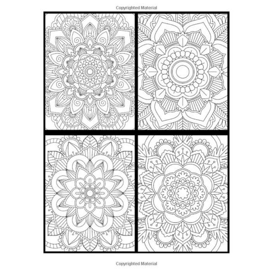 1352 100 mandalas livre de coloriage adulte pour motif pages format a4 cdiscount jeux jouets produits coloriages classiques craie