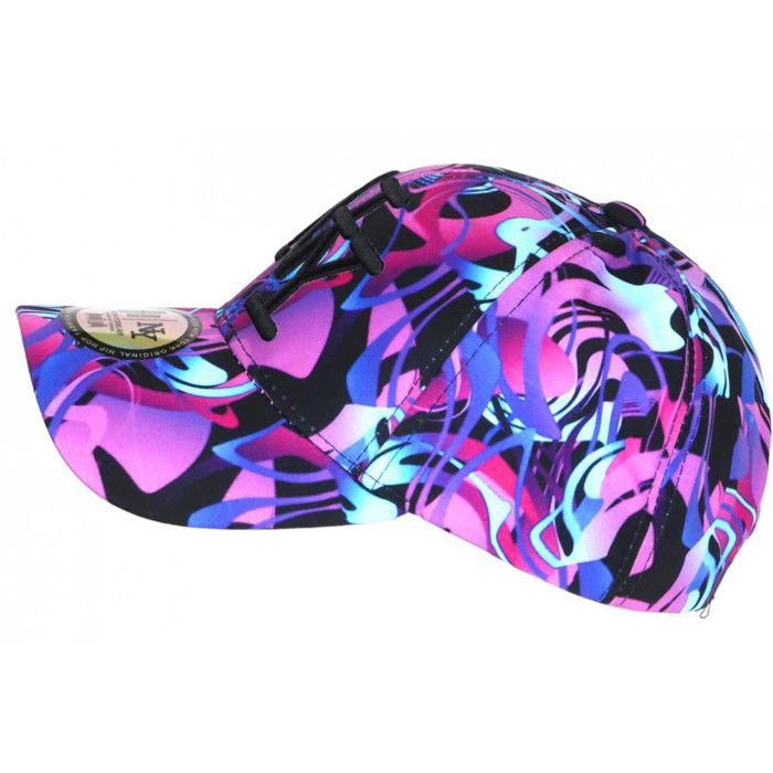 Casquette Enfant Hip Hop Honour Bleue Violette Éclairs - Baseball Garçon Fille 7 à 12 Ans