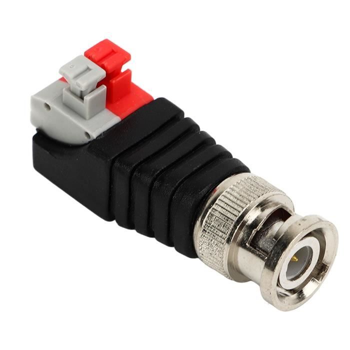Lot 10 Adaptateurs F Femelle Vers BNC Mâle - Connecteurs Coaxiaux 75 Ohm RG6 RG59