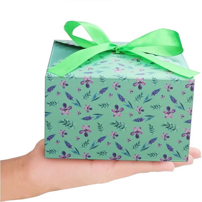 Belle Vous Boite Cadeau Carton Kraft avec Etiquettes et Ruban (Lot