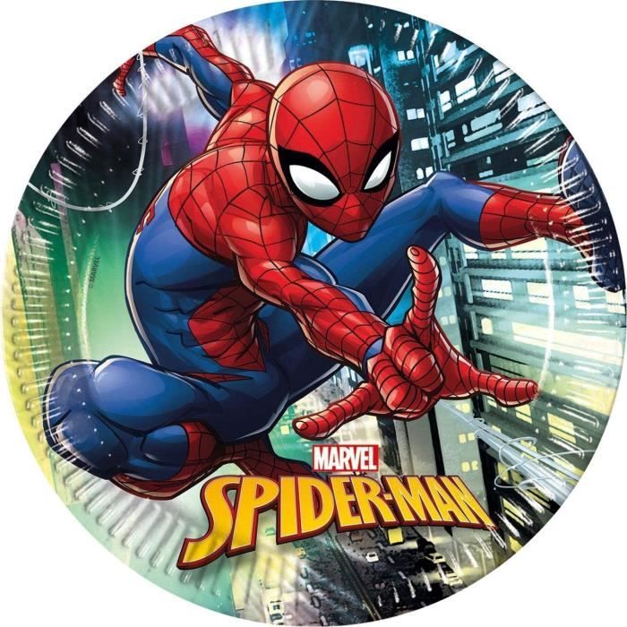 Offer Shop Spiderman Party Supplies Garçons Anniversaire Thème Décorations  16 Invités Ensemble Vaisselle - Cdiscount Maison