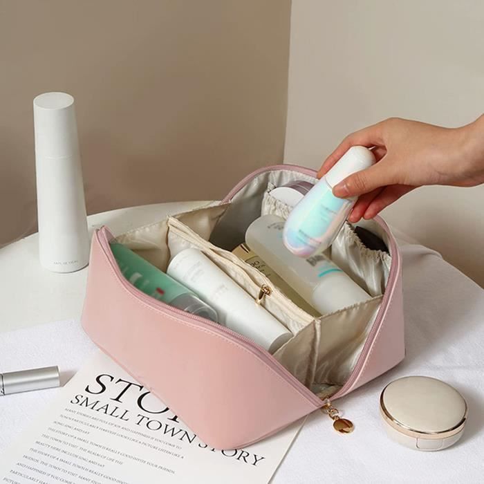 TROUSSE DE MAQUILLAGE pour Femme Trousse de Toilette en Cuir PU Vanity Imperm... EUR 47,99 - FR