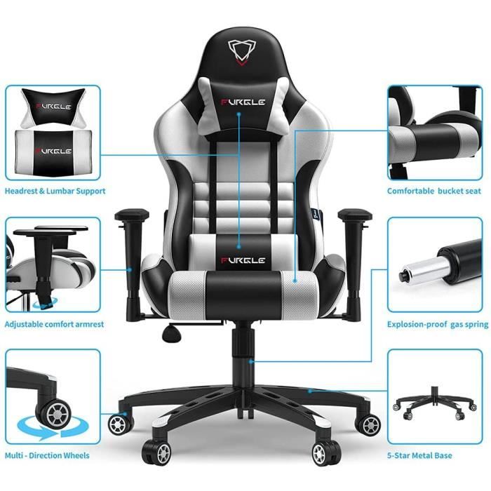 Fauteuil Gaming pas cher Chaise Gamer Top Vente Siège Gaming E
