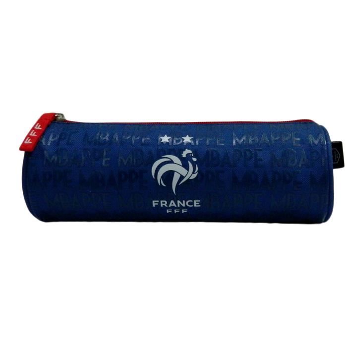 Trousse Scolaire FFF Équipe De France Football - 2 Compartiments - Bleue - 2