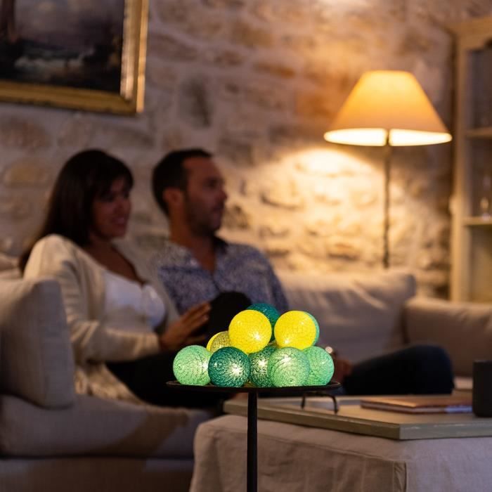Guirlande boule lumineuse LED USB 32 boules 3,2m - Minuit - Achat