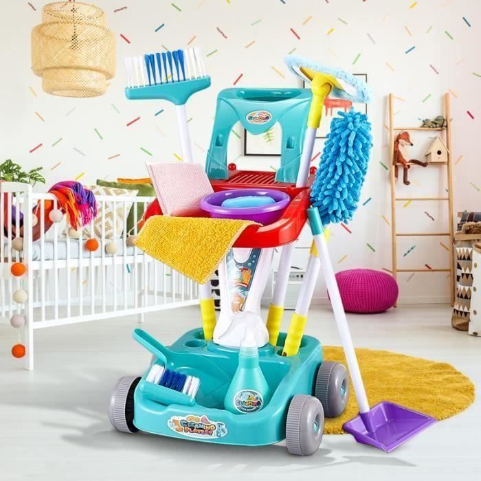 Omabeta Ensemble de chariot de nettoyage de maison Jouets de balayage pour  enfants, ensembles de nettoyage, outils jeux d'activite - Cdiscount Jeux -  Jouets