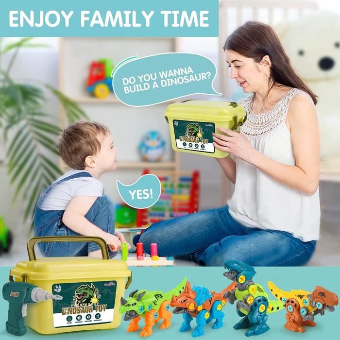 Assemblage Dinosaure – Toboggan électrique Musical Et éducatif – Puzzle Acoustique – Jouet Dynamique (I2Q7)