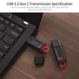 Clé USB Kingston DTX 128 Go USB 3.2 Gen 1 disque U haute vitesse petit et portable disque U avec capuchon de protection porte-clés-3
