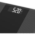 Pèse-personne électronique Little Balance - Slim Wave LCD - 180 kg / 100 g - Noir brillant-3