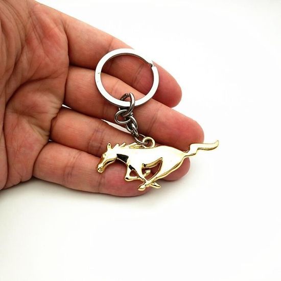 Logo de voiture créative porte-clés emblème marque porte-clés en métal pour  Ford Mustang A - Cdiscount Bagagerie - Maroquinerie