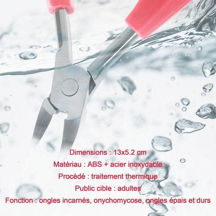 Kit de coupe-ongles incarnés (6 pièces), coupe-ongles