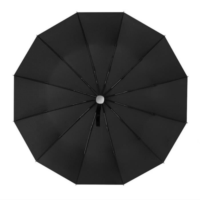 Parapluie Noir Canne Réglable Avec Ouverture Automatique|objet