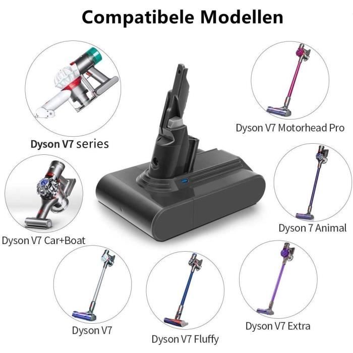 Batterie Remplacement Dyson V8 Absolute Animal Fluffy SV10 Cordless Vacuum  4000mAh - Cdiscount Electroménager