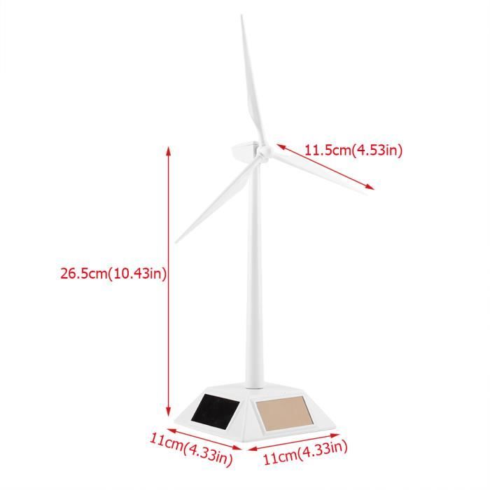 Moulin à vent solaire Vvikizy - Modèle 3D éducatif pour jardin - Blanc Moulin à vent solaire Vvikizy - Modèle 3D éducatif pour jardin - Blanc