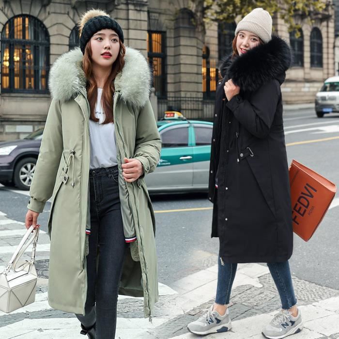 MANTEAU Femme Hiver Plus velours Ample Manches longues