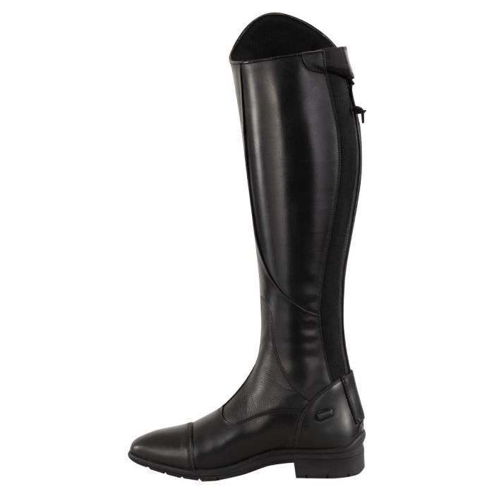 Bottes d'équitation en cuir à lacets mollet étroit DERBY | Decathlon