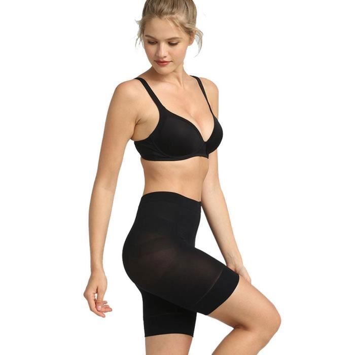 DIM Boxer long Femme Microfibre ACTION MINCEUR Noir Noir Cdiscount Pret a Porter