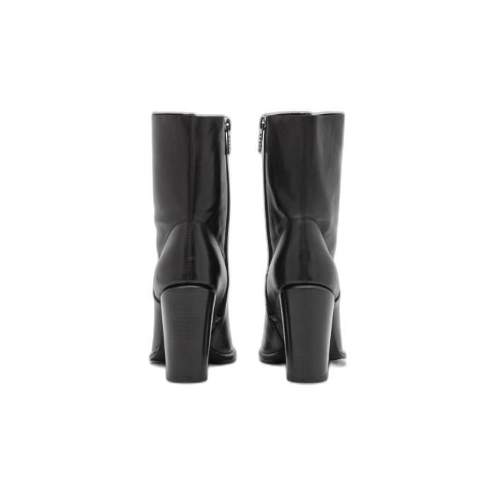 Bottines femme en cuir Bronx New-Americana noir 38 Noir