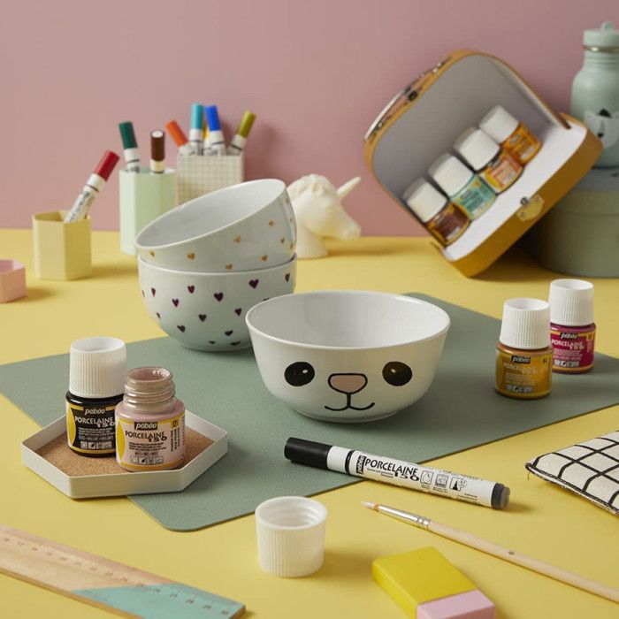 Peinture sur Porcelaine Pébéo Fuchsia 150°C 45 ml Résistante — free download