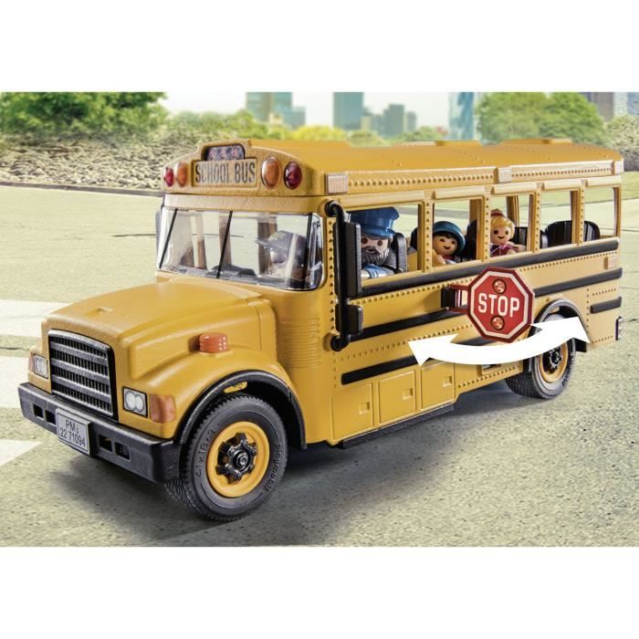 PLAYMOBIL - 71094 - City Life - Bus scolaire - Avec lumières de  signalisation et 4 personnages - Cdiscount Jeux - Jouets