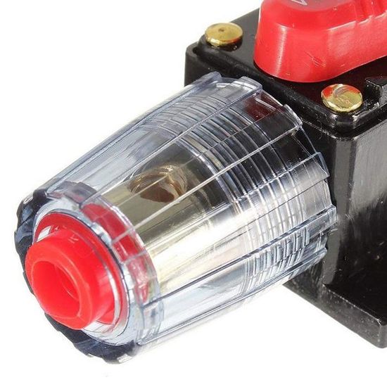 Porte Fusible 24v Disjoncteur 12-24V Avec Porte-Fusible - Réinitialisation Manuelle - Pour Voiture/Bateau - 40A Cosse Voiture Batterie