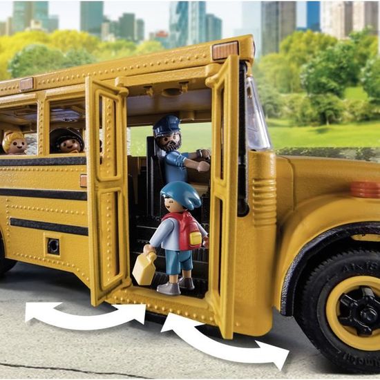 PLAYMOBIL - Bus scolaire - City Life - Mixte - A partir de 4 ans - 13  pièces - Cdiscount Jeux - Jouets