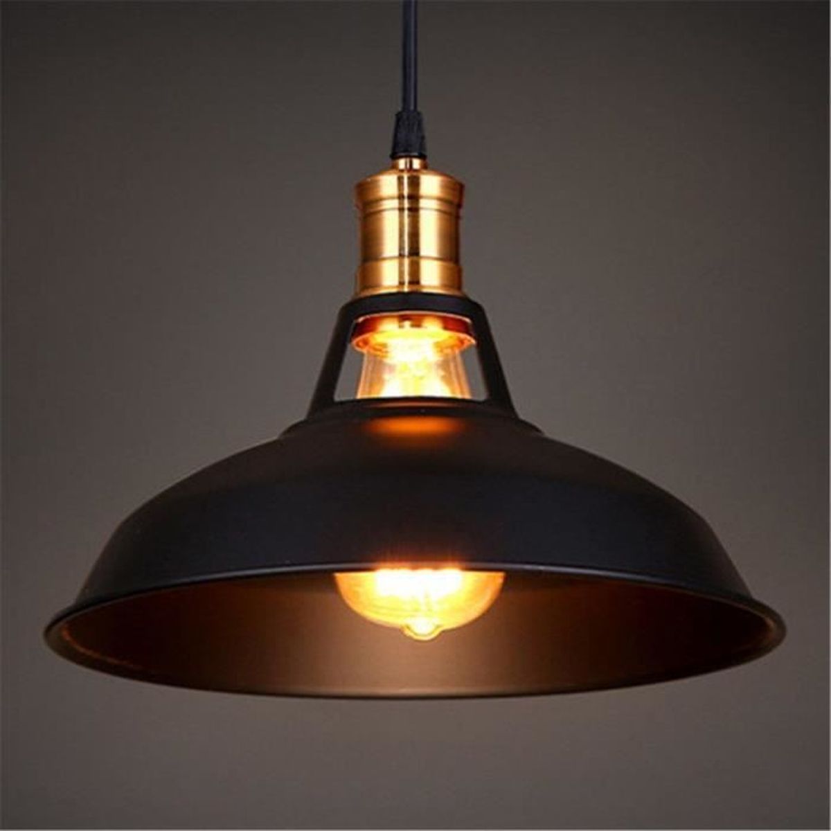 Suspension Luminaire Vintage E27 Retro Industrielle En Metal