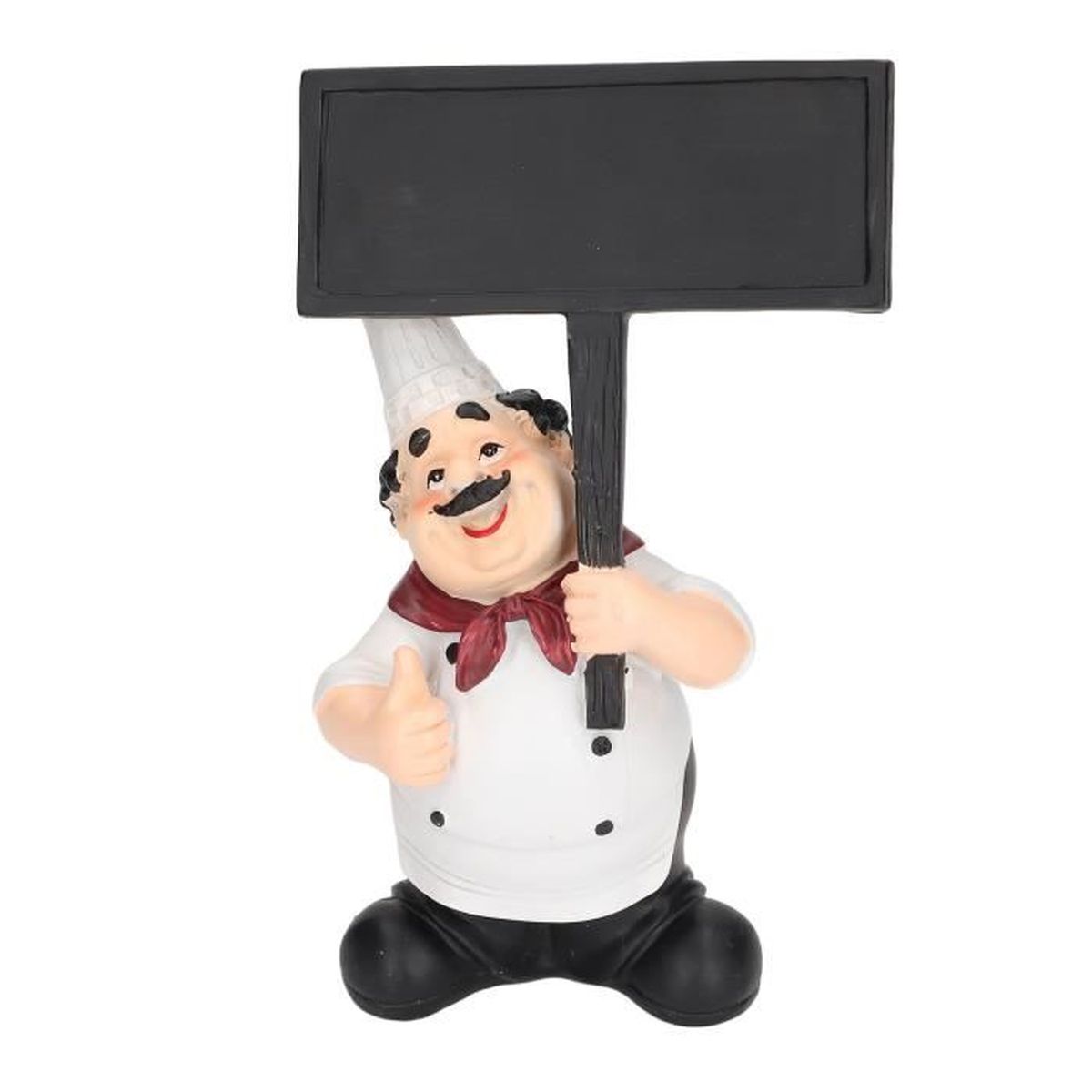 Sonew Statue de chef Chef Statue American Country Style Résine Matériau