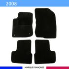 AUTOSWEET Tapis de voiture - Sur Mesure pour 2008 (2013 - 2019) - 4 pièces - Tapis de sol antidérapant pour automobile