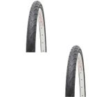Lot 2 Pneus Vélo 26x1.50 (40-559) – Anticrevaison, Caoutchouc Haute Résistance, Pression 280-450 KPa – Pour VTT, Ville, Tourisme